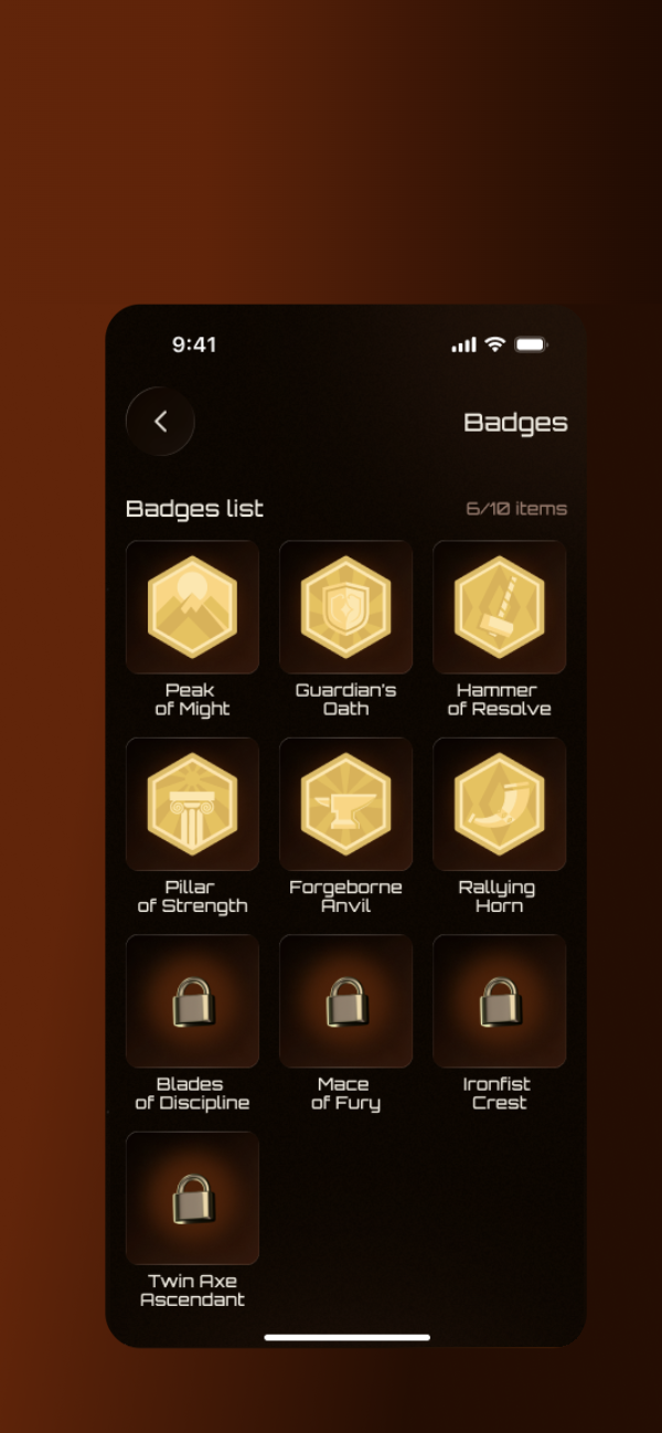 Badges — Earn Your Achievements